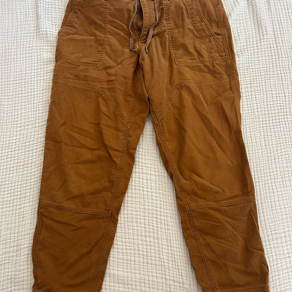 Men's REI Brown Jogger Pants with Drawstring Waist